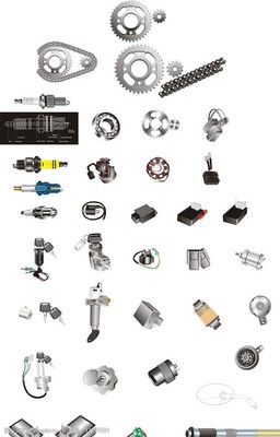 矢量汽车配件图片素材 精准与美学的结合